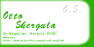 otto skergula business card